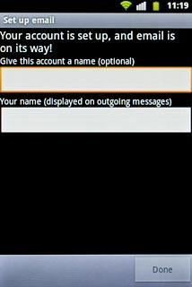 Press the field below Give this account a name (optional) and key in the required name.