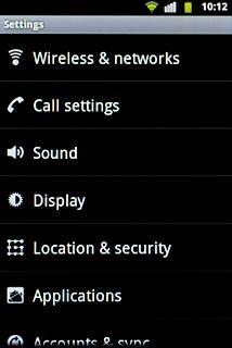 Press Call settings.