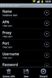 Press Delete APN.