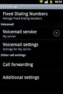 Press Additional settings.