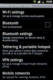 Press Mobile networks.