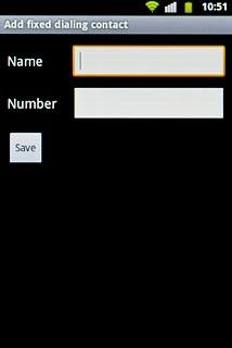 Press the field next to Name and key in the required name.