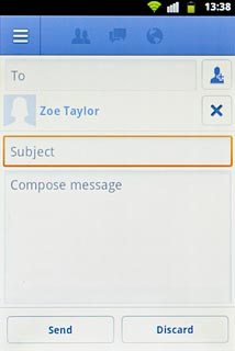 Press Subject and key in the required subject.