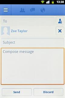Press Compose message and write the required message.
