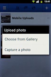 To upload a new picture:Press Capture a photo.
