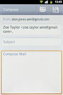 Press Compose Mail.Write the required text.