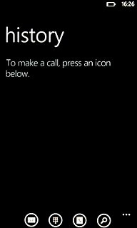 Press the keypad icon.