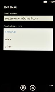 Press the required email type.