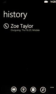 Press the voicemail icon at the bottom of the display.