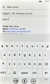 Press the send icon.