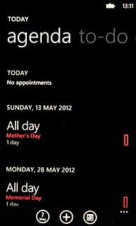 Go to the required date.Press + to create a new appointment.