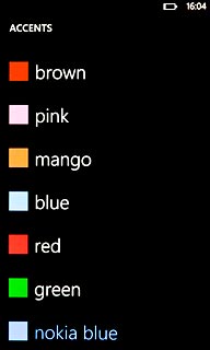 Press the required colour.