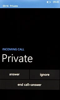 When you have an ongoing call, the new call is signalled by a sound.Press answer.The active call is put on hold and the new call is answered.