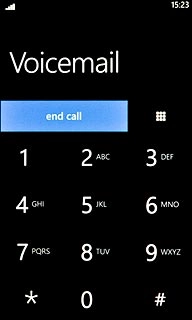 Press end call to end the call.