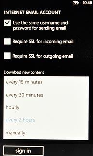 Press the required period or manually.
