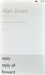 Press forward.Key in the first letters of the required contact.Matching contacts are displayed.