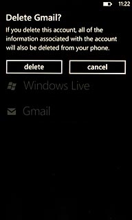Press delete to confirm.