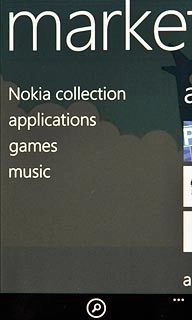 Press the search icon.