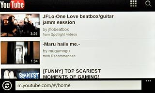You can now use the application.Please note that YouTube isn't part of the original application package and therefore only a general description is given here.You have a number of options, such as:Search for video clipsSearch for video clips in a categoryIf you have a YouTube account and you log on, you can also:Upload video clipsShare video clipsCreate playlistsRate video clips