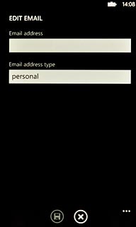 Press the field below Email address and key in the required email address.