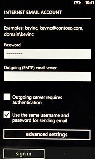 When the box next to the menu item is empty, SMTP authentication is turned off.