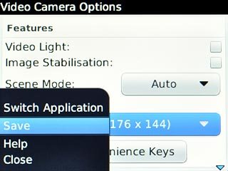 Scroll to Save and press the Navigation key.