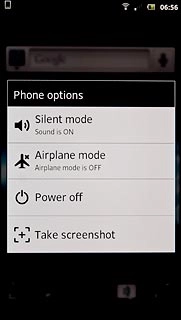 Press Airplane mode.Depending on the current setting, flight mode is now turned on or off.
