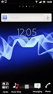 Press the menu icon.