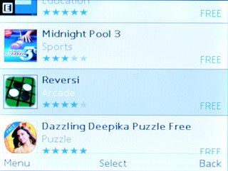 Highlight the required app and press the Navigation key.