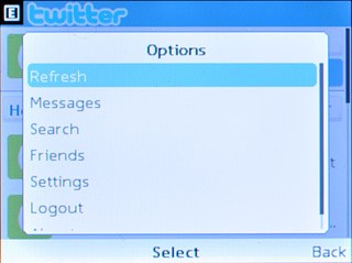 Scroll to Refresh and press the Navigation key.You can find the status updates of your friends next to their names.