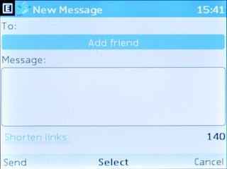 Scroll to Add friend and press the Navigation key.Follow the instructions on the display to add a recipient.