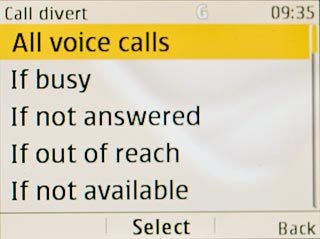Highlight one of the following options:All voice calls