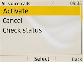 Scroll to Activate and press the Navigation key.