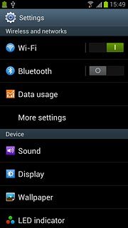 Press Data usage.