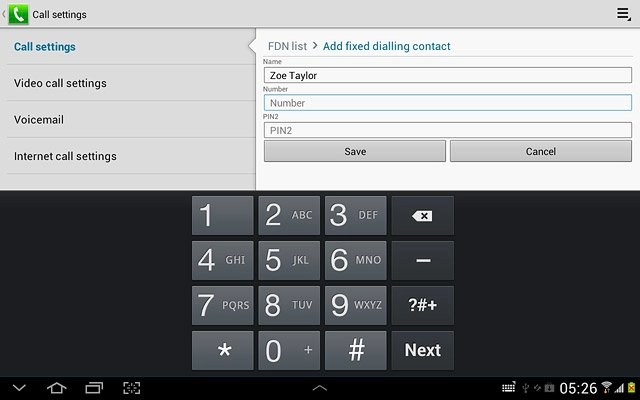 Press Number and key in the required number.