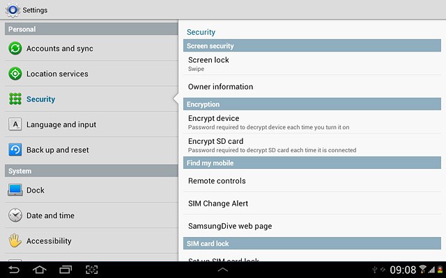 Press Screen lock.