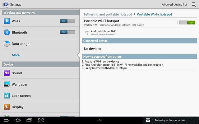 Press the home icon to return to standby mode.