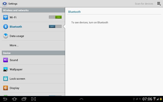 Press the home icon to return to standby mode.