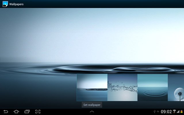 Press the required background image.