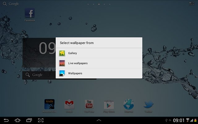 If you select Wallpapers: