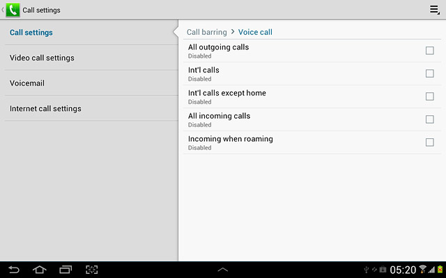 Press the settings icon.