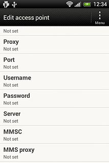 Press MMS proxy.