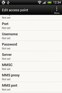 Press MMS port.