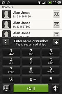 Press and hold 1 to call voicemail.