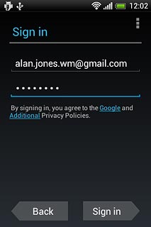 Press Sign in.