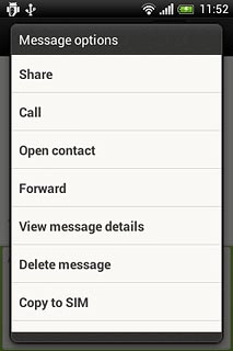 Press Delete message.