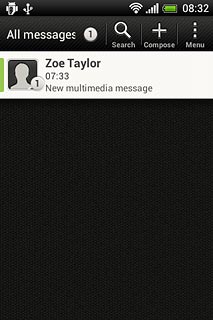 Press the required sender.