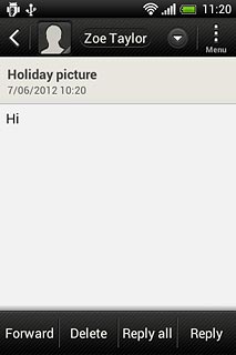 Press Forward.Key in the first letters of the required contact.Matching contacts are displayed.