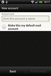 Press the field below Account name and key in the required name.