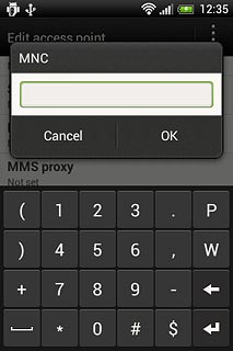 Key in 01 and press OK.